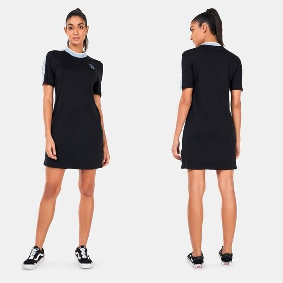 Vans Mini Black Dress Shorts Sleeved Peace Checkerboard Size L - Picture 1 of 13